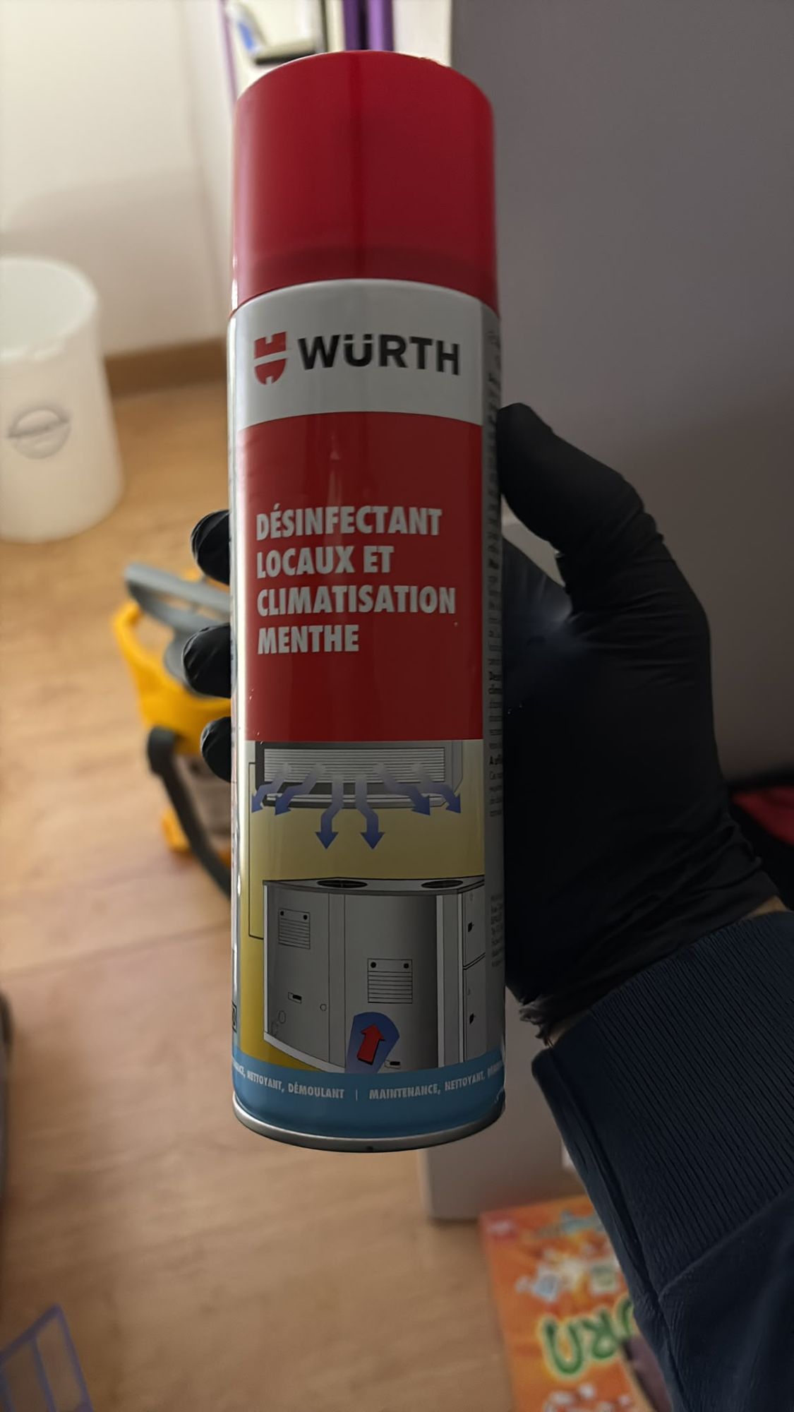 Désinfectant professionnel pour climatisation